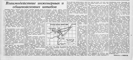 Взаимодействие инженерных и общевойсковых штабов