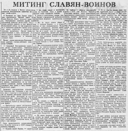 Митинг славян-воинов