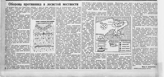 Оборона противника в лесистой местности